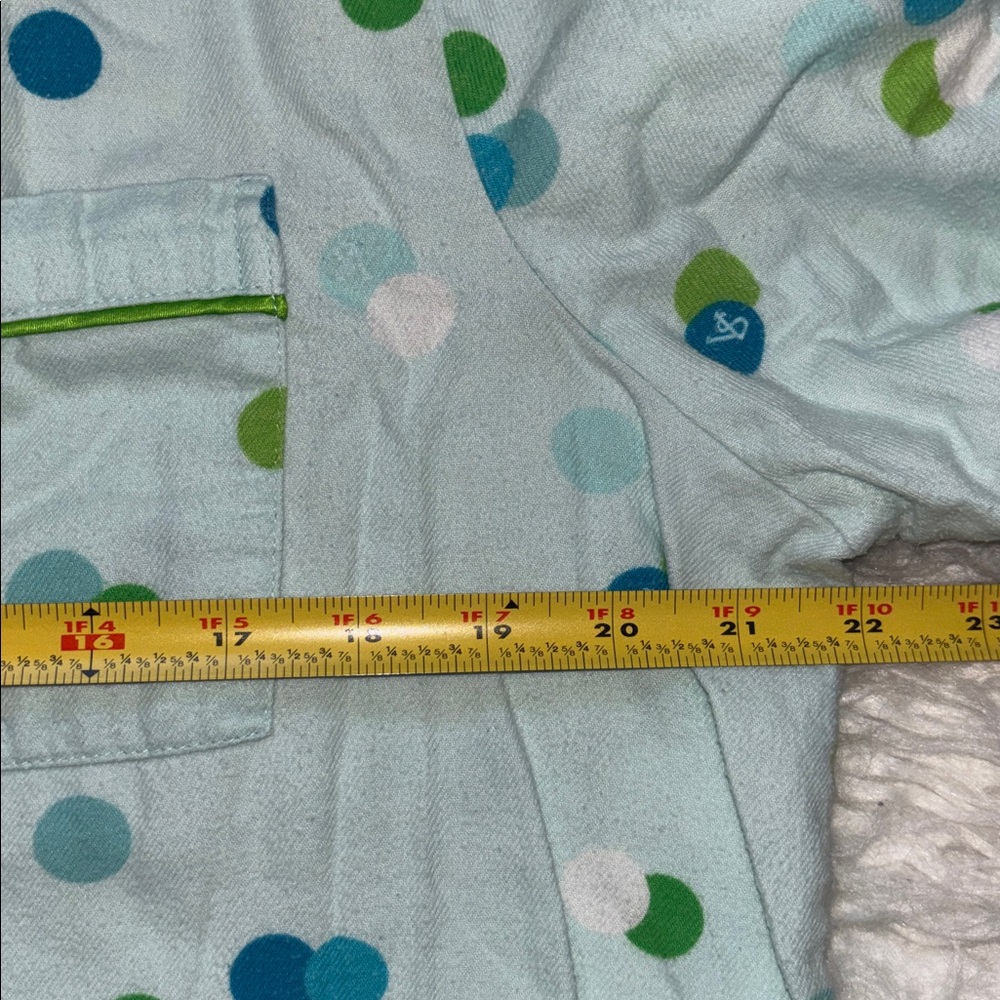 Victoria’s💙Secret Polka Dots 100% Cotton 2-piece Flannel Pajama Set, Size Medium - Picture 11 of 16